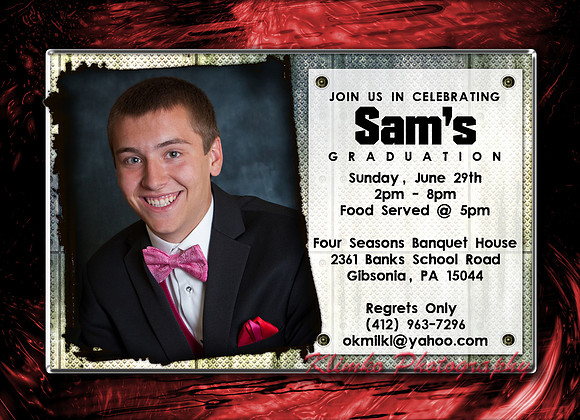 Sam Graduation Class of 2014 5x7FlatCardBack_HZ_WHCC